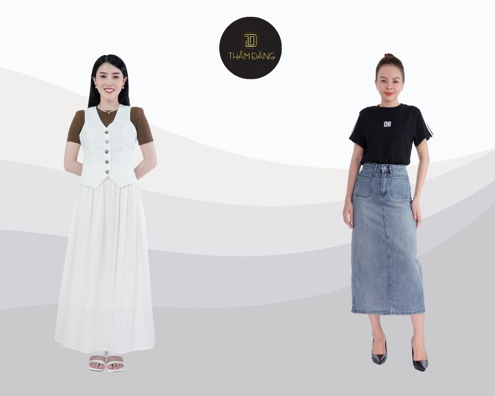 phối đồ chubby girl hack dáng