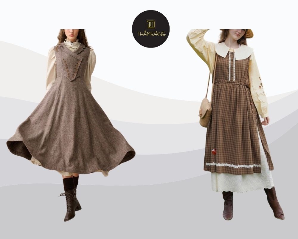váy yếm pinafore cottagecore