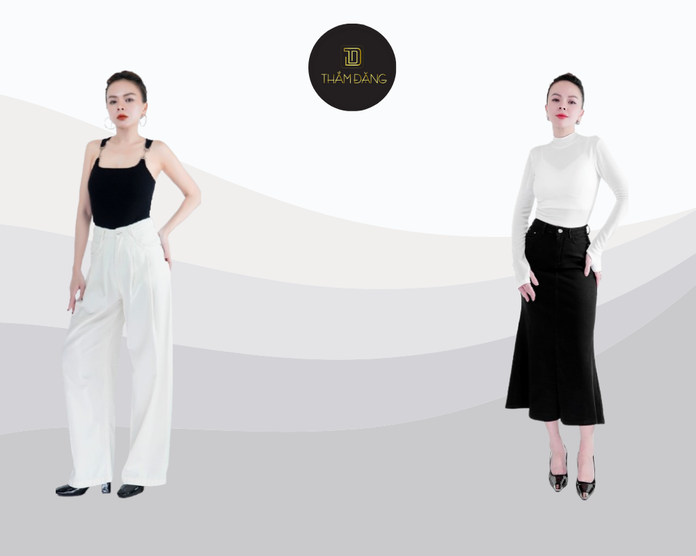Trang phục quá rộng hoặc dáng suông sẽ làm mất đi đường cong tự nhiên