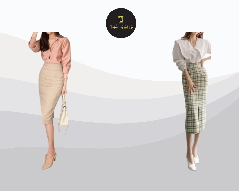 Phối cùng vòng tay tinh tế, giày cao gót và túi xách tay nhỏ gọn để hoàn thiện vẻ ngoài thanh lịch, chuyên nghiệp