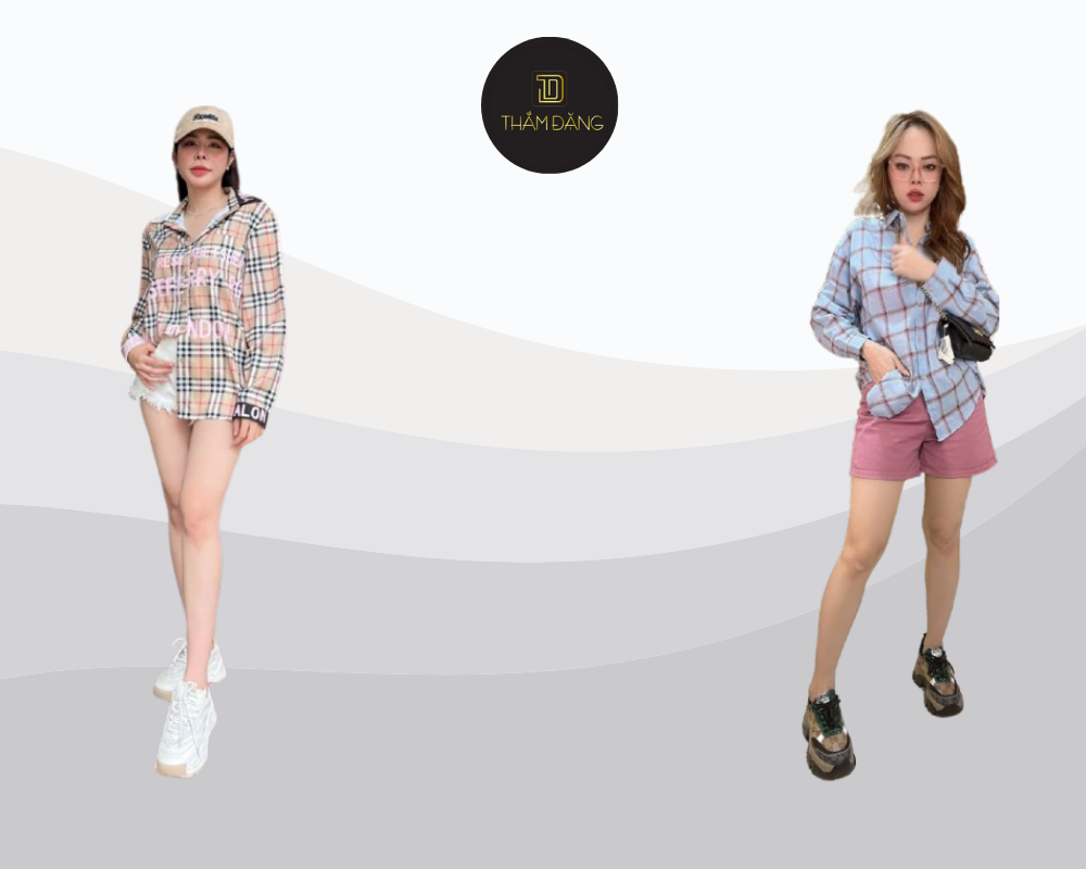 Áo sơ mi oversize mang lại vẻ ngoài thoải mái, trẻ trung và thời thượng cho dáng người chữ nhật