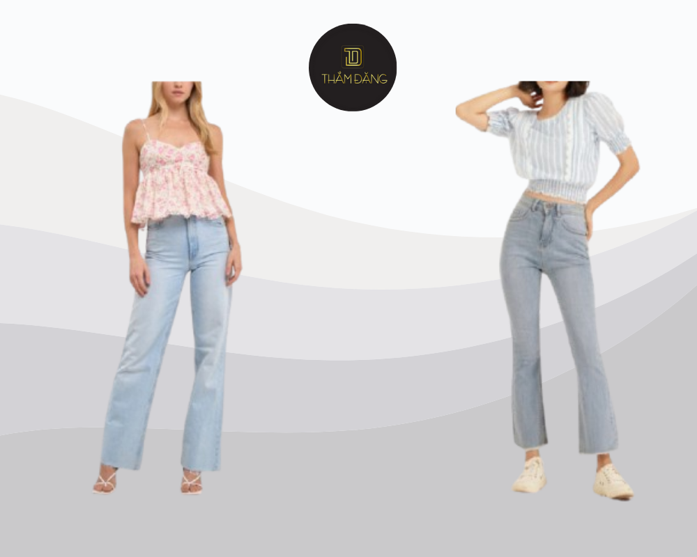 Áo babydoll với thiết kế xòe từ ngực xuống tạo hiệu ứng che bụng tuyệt vời cho dáng quả táo