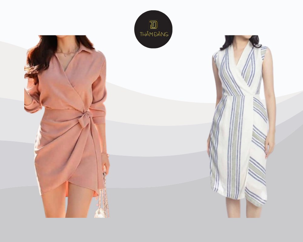 Đầm wrap (đầm quấn) là lựa chọn lý tưởng cho dáng người quả táo