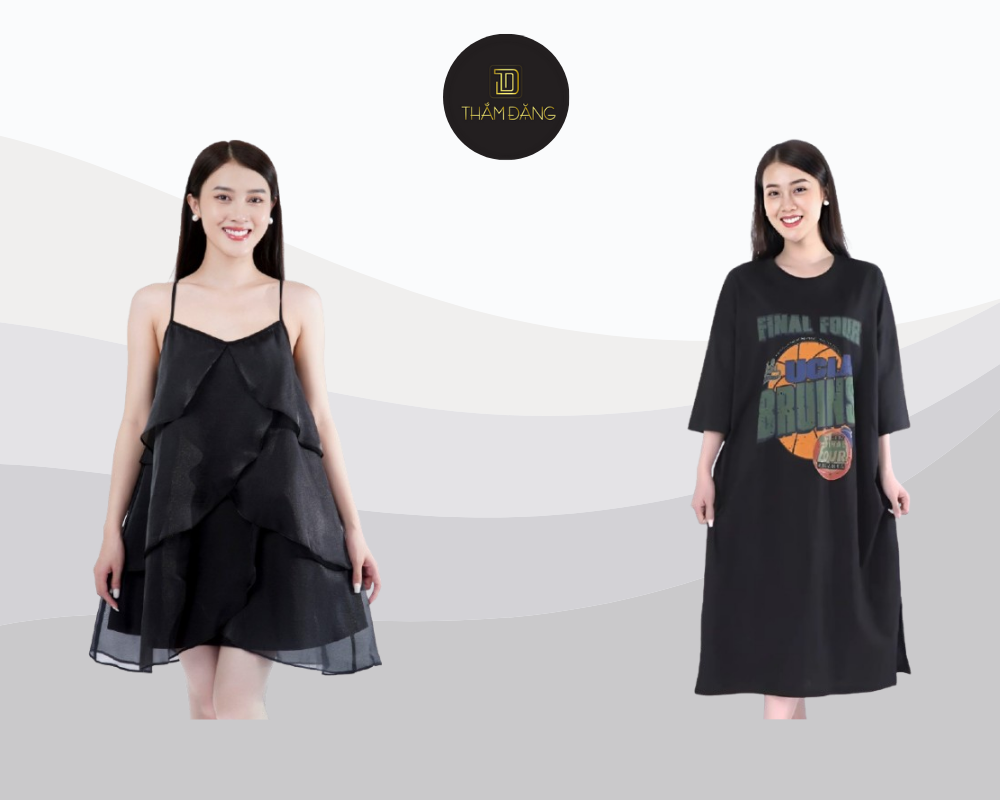 Dáng tam giác ngược vẫn có thể áp dụng xu hướng oversized một cách khéo léo