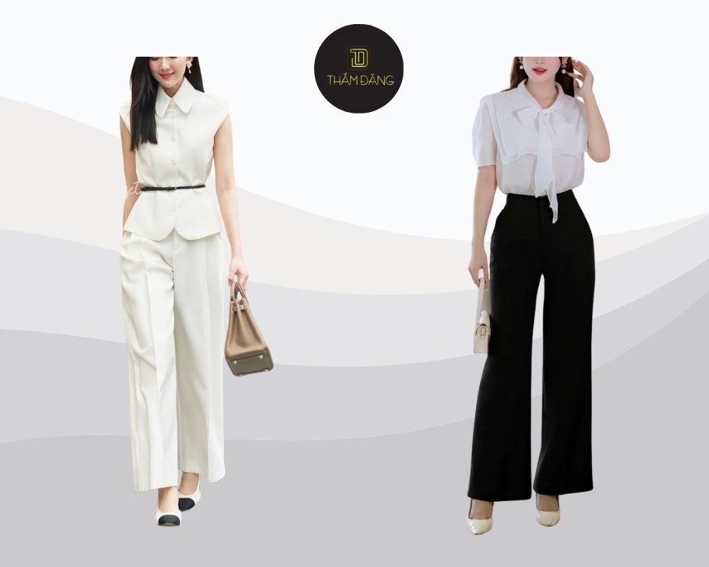 Áo sơ mi trắng kết hợp quần tây mang lại trang phục khi đi phỏng vấnchuyên nghiệp, chỉn chu và hiện đại