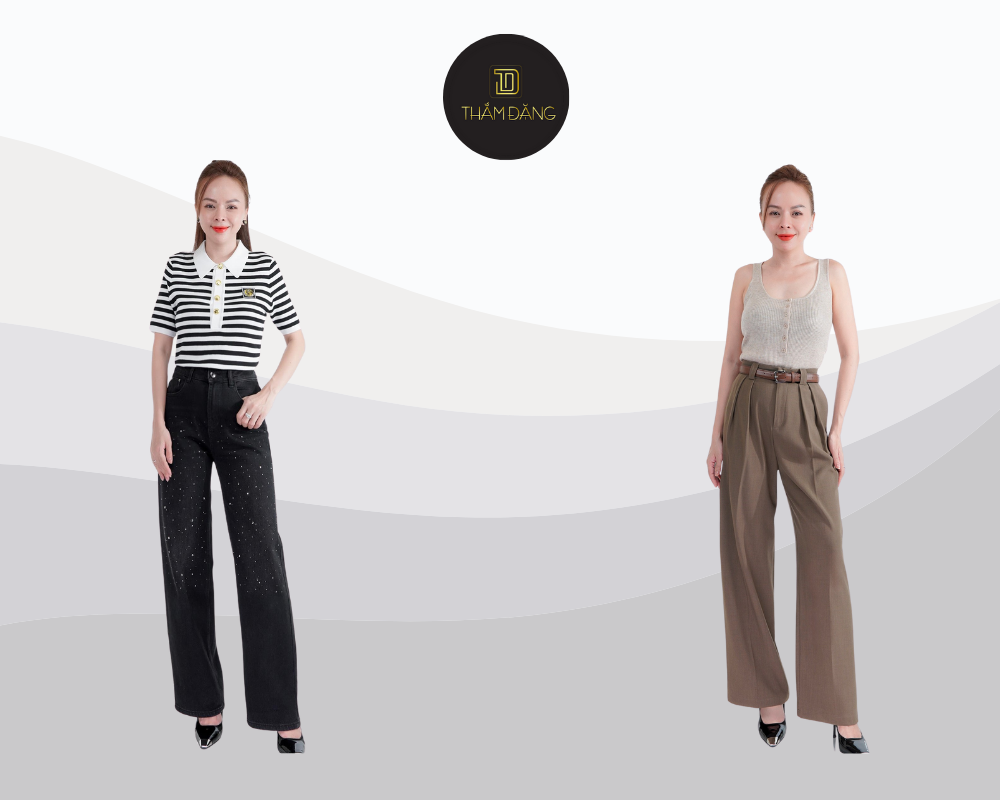 Quần ống suông lưng cao là món đồ thời trang không thể thiếu trong tủ đồ của mọi cô gái