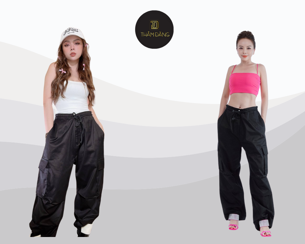 Áo croptop là lựa chọn hoàn hảo khi kết hợp với quần ống rộng