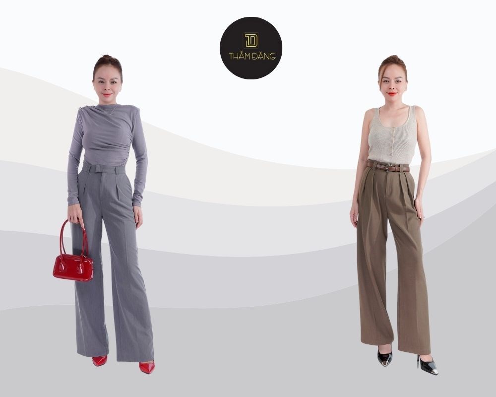 Kiểu quần tây nữ đẹp cho người thấp công sở