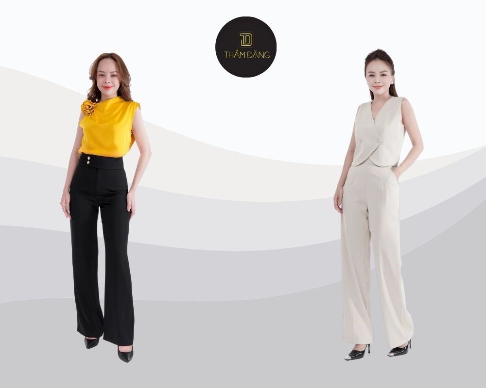 Kiểu quần tây nữ đẹp cho người thấp không kén dáng
