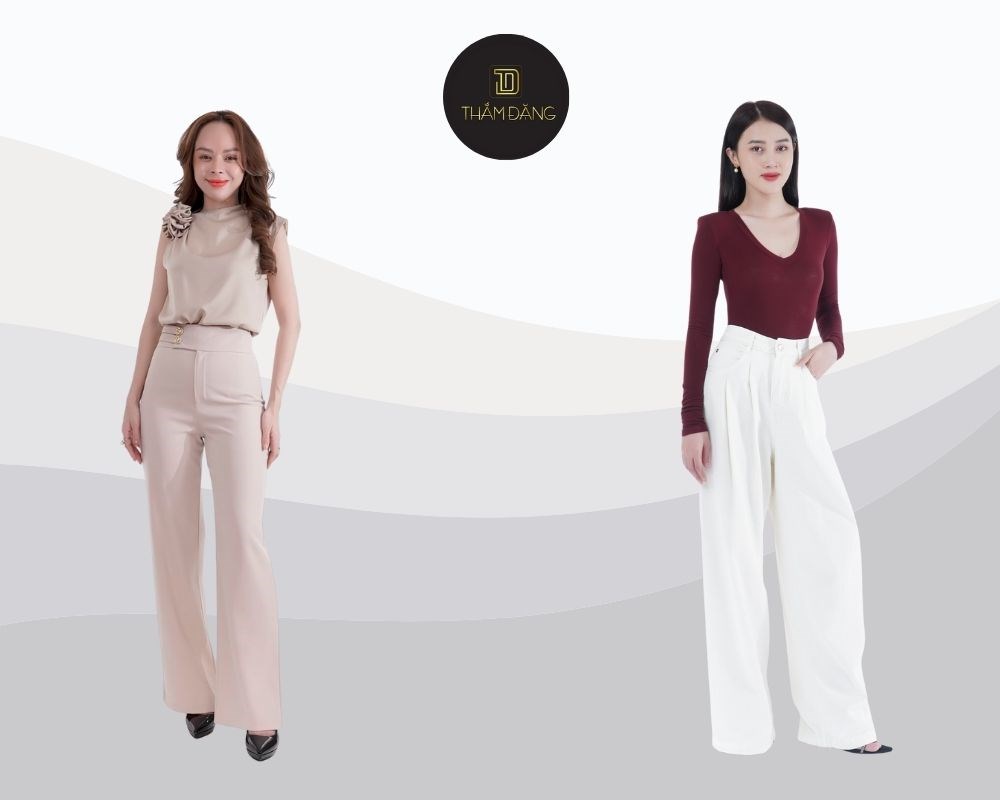 Kiểu quần tây nữ đẹp cho người thấp hack dáng