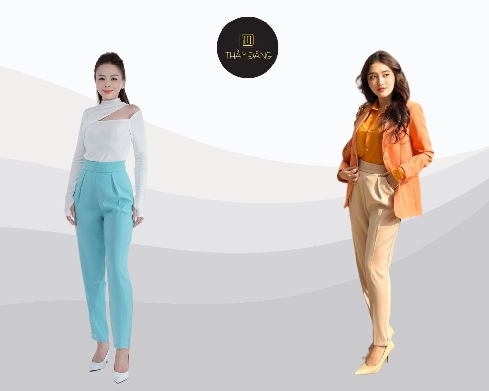 Kiểu quần tây nữ đẹp cho người thấp ống đứng