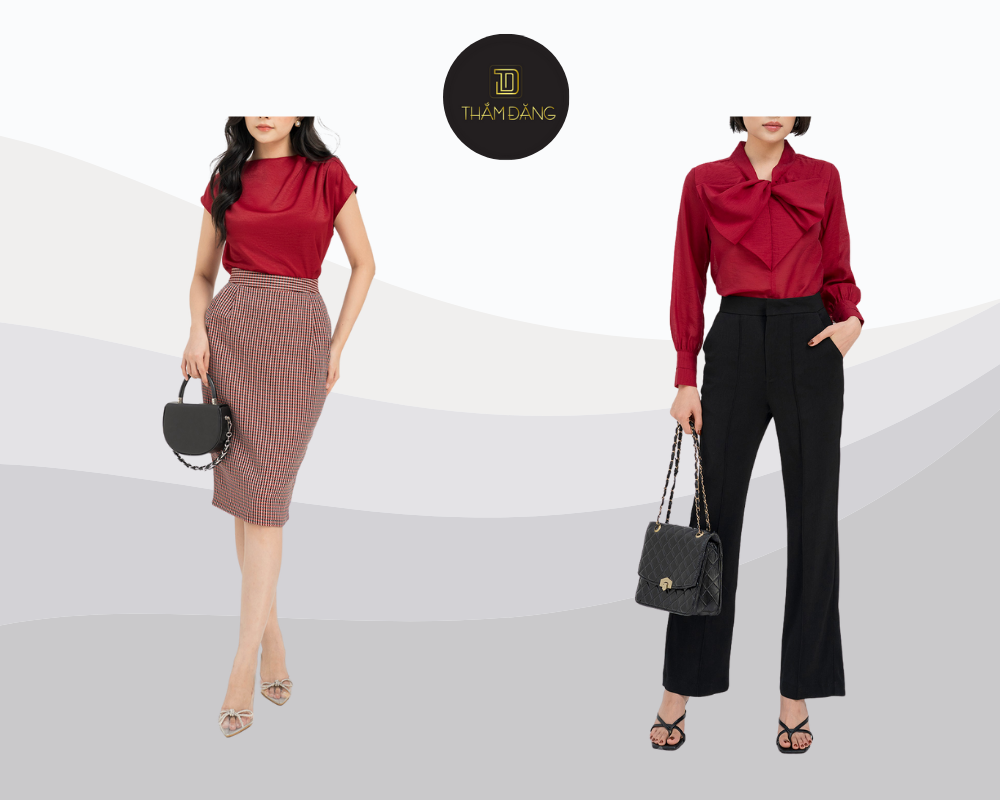 màu đỏ đô phối với màu gì quyền lực