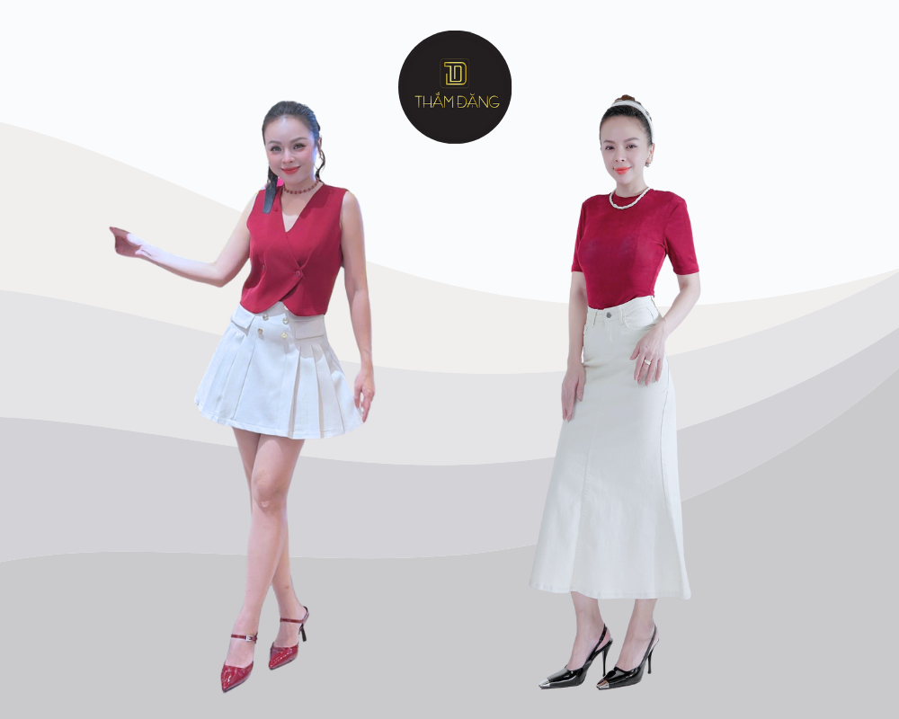 màu đỏ đô phối với màu gì cho cân bằng