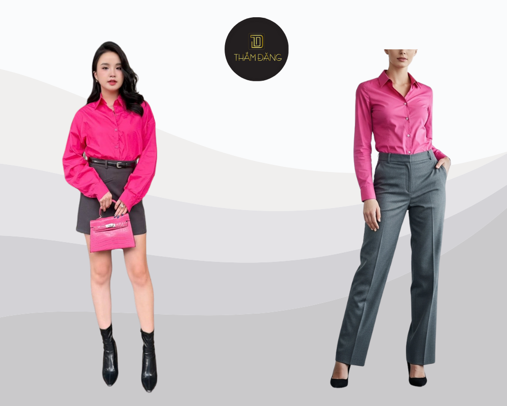 màu hồng cánh sen phối với màu gì thanh lịch