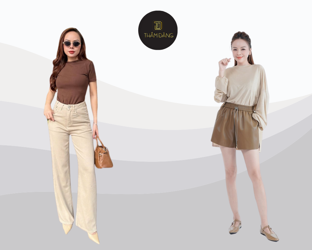 màu nâu phối với màu gì cho hợp