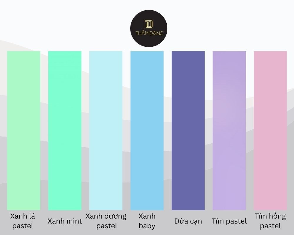 bảng màu pastel là màu gì