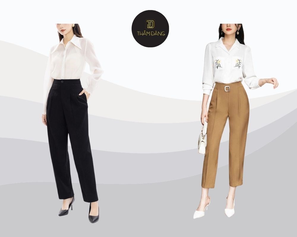 Mẫu quần baggy vải đẹp phong cách trẻ trung