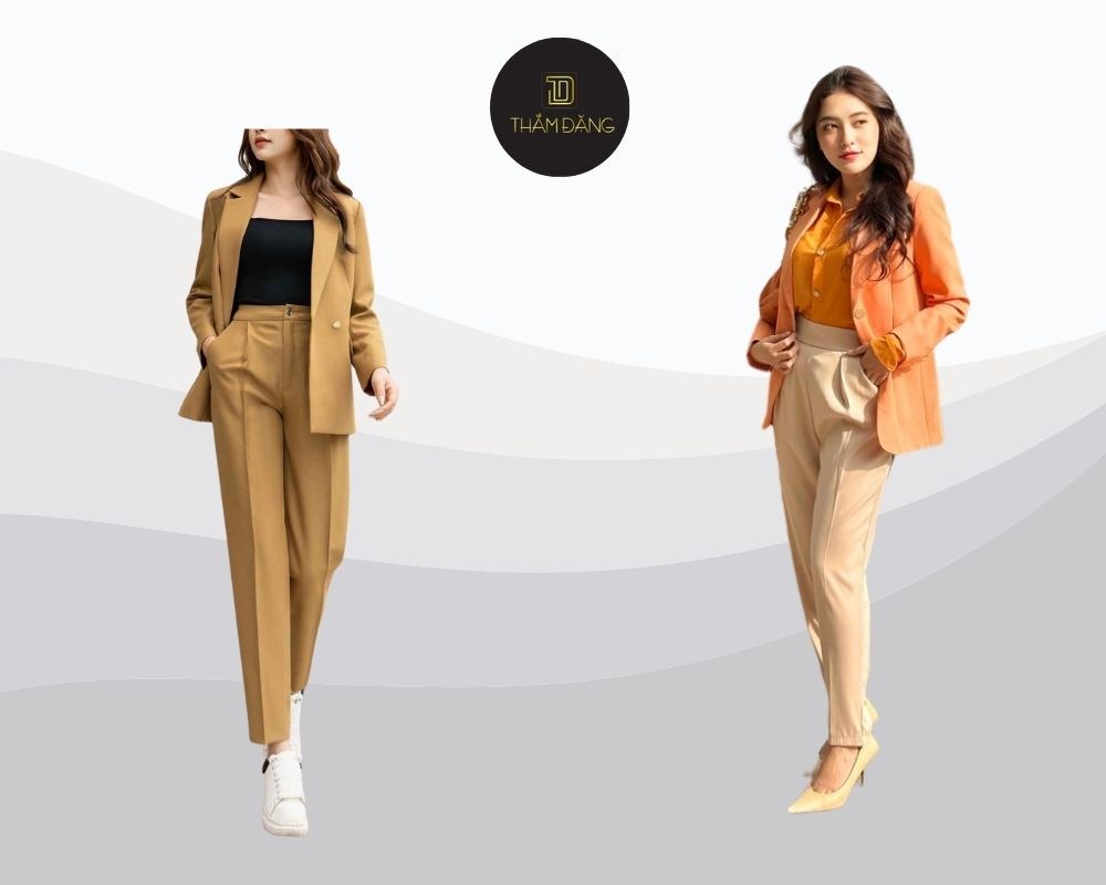 Mẫu quần baggy vải đẹp dáng basic