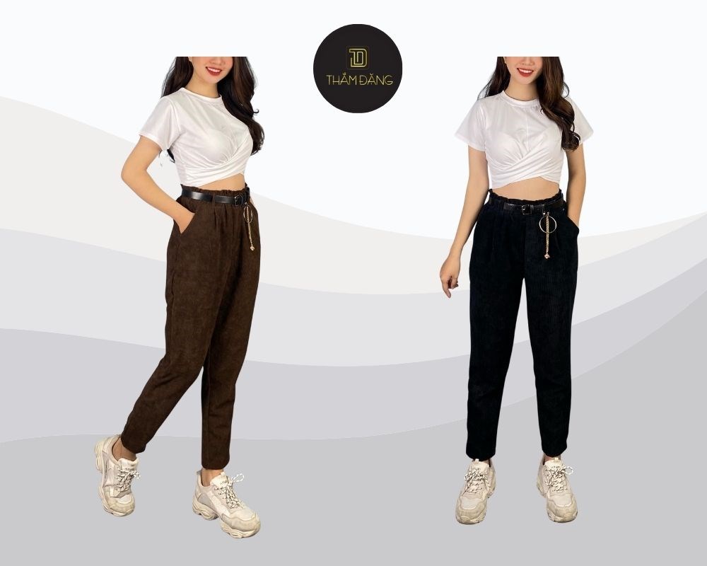 Mẫu quần baggy vải đẹp form cao cấp
