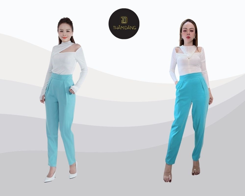 Mẫu quần baggy vải đẹp tôn dáng