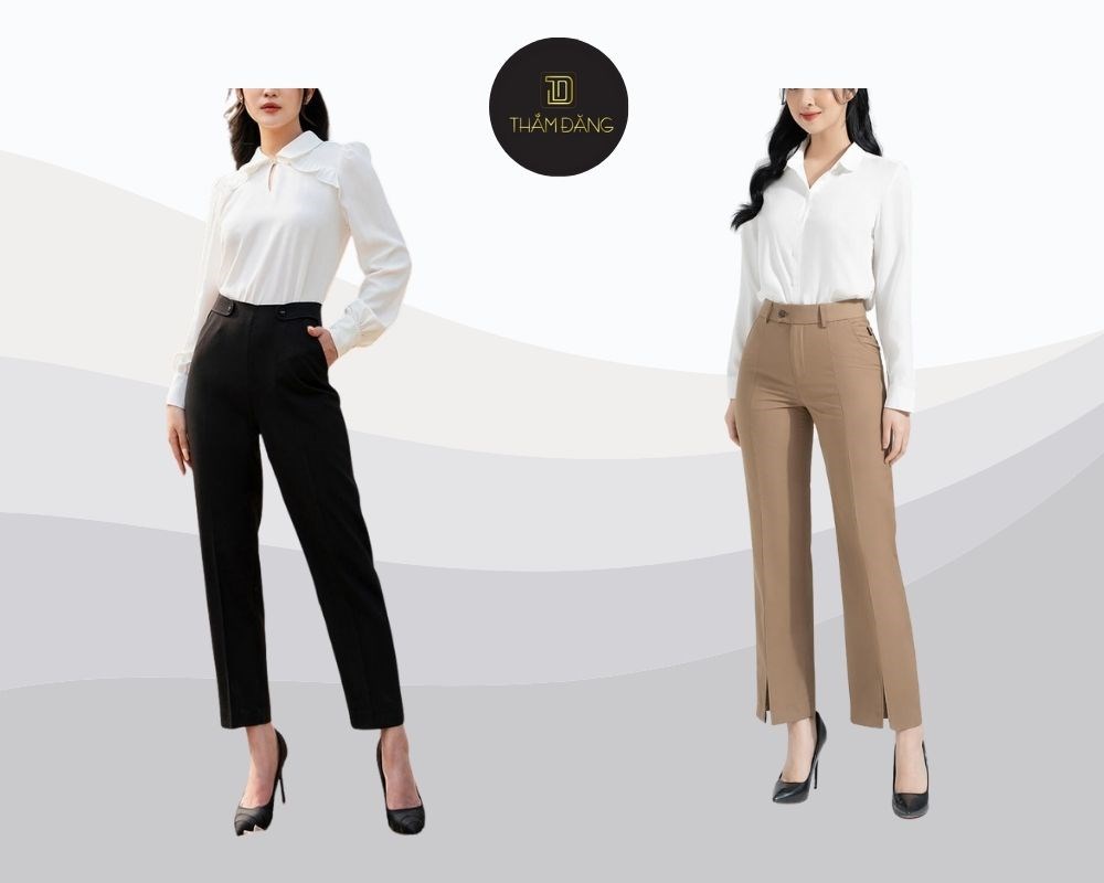 Mẫu quần baggy vải đẹp nữ tính