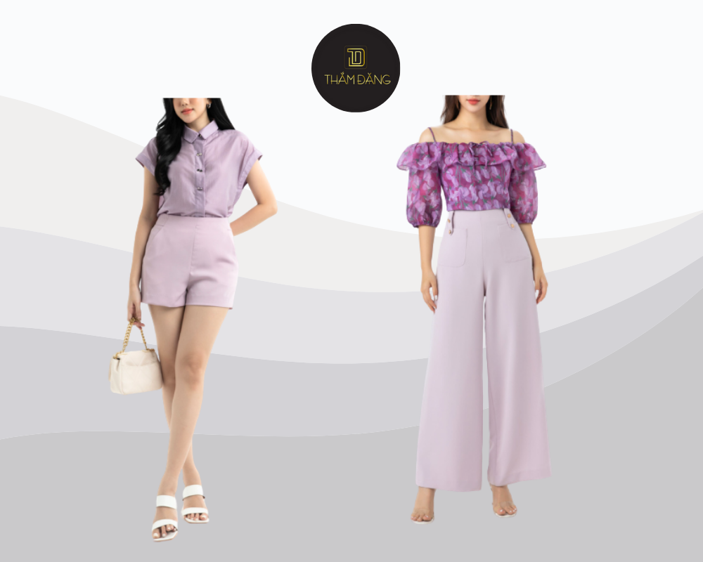 màu tím phối với màu gì tạo sự rạng rỡ