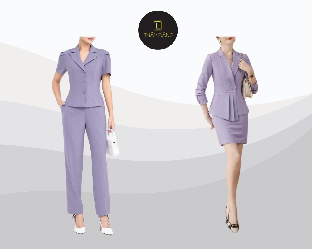 màu tím phối với màu gì phong cách