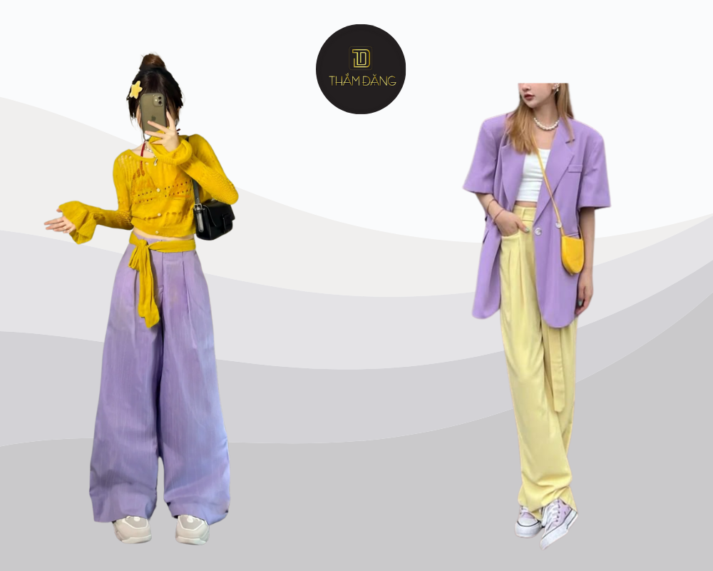 màu vàng phối với màu gì đẹp nhẹ nhàng