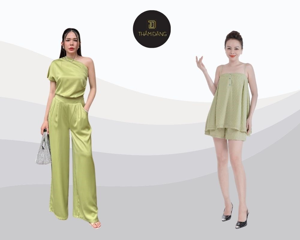 màu xanh cốm thời trang