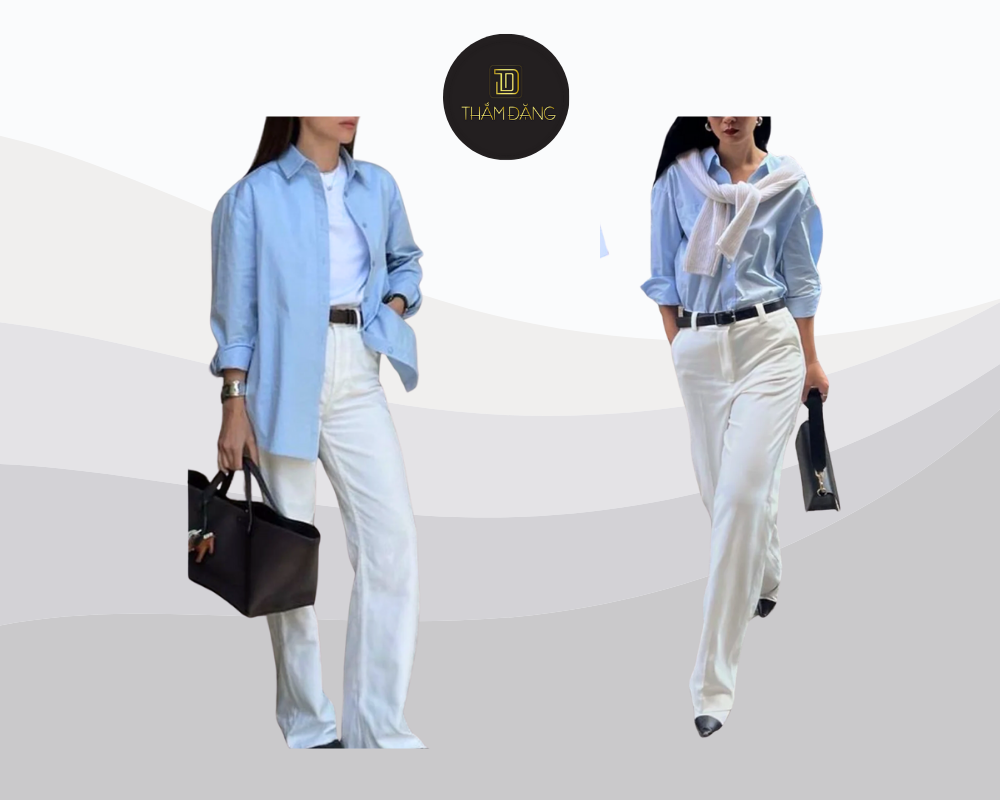 màu xanh dương kết hợp với màu gì thì đẹp nhã nhặn