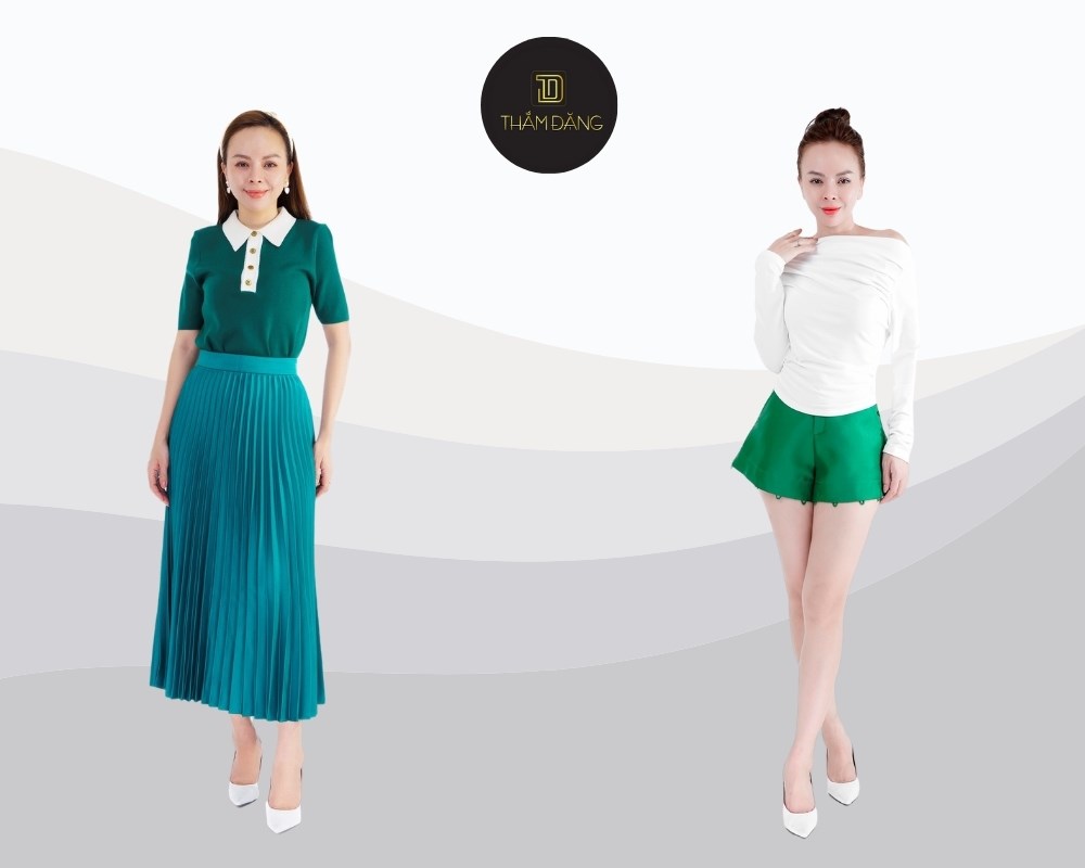 màu xanh lá là màu tươi mới, năng động và phù hợp mọi sắc da