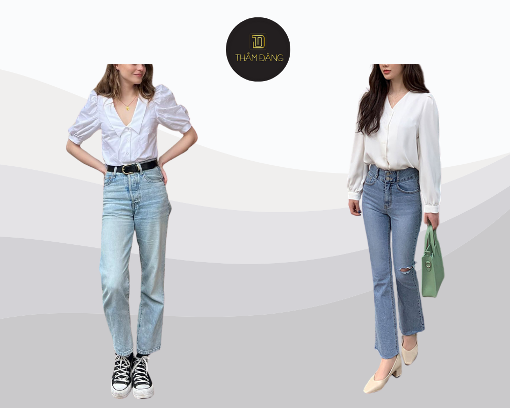 mix đồ đi đám cưới với quần jean cho nữ