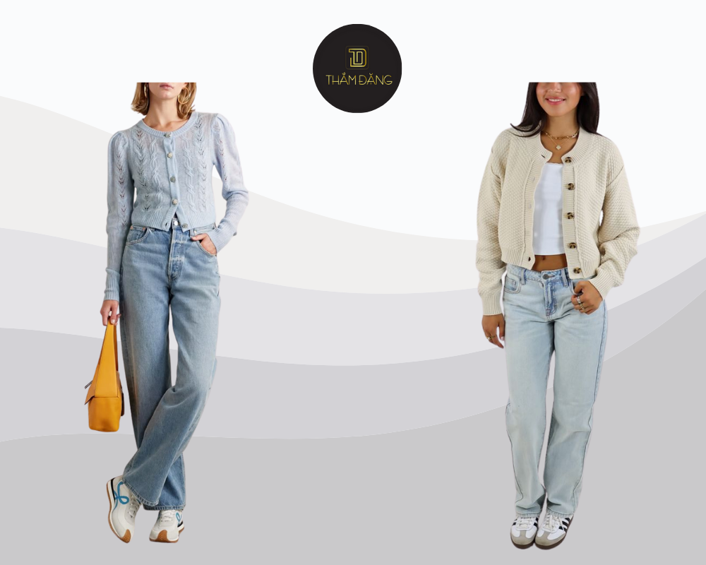 mix đồ đi đám cưới với quần jean sành điệu