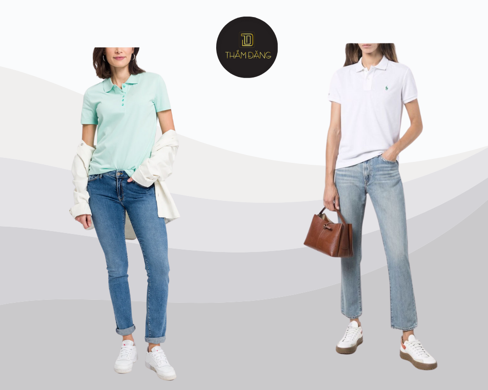mix đồ đi đám cưới với quần jean ôm sát