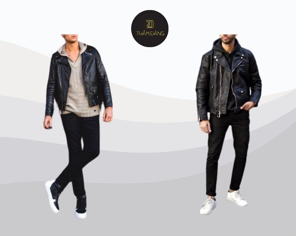 áo khoác da và hoodie cực ngầu cho nam giới