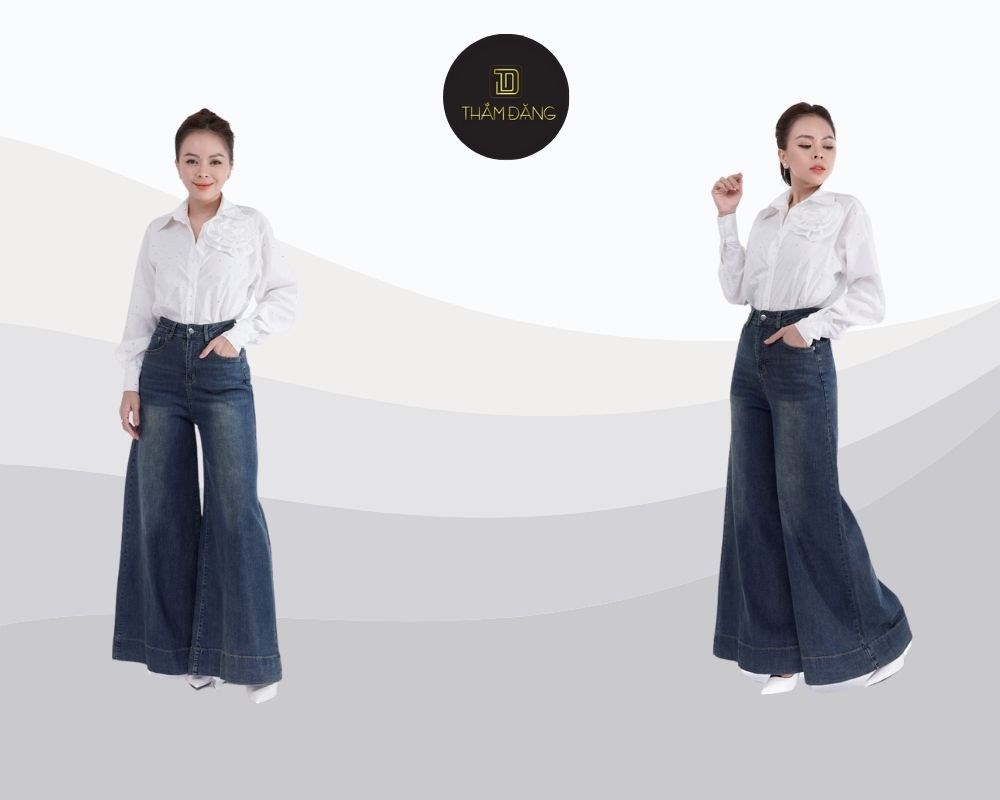 mông lép chân nhỏ mặc quần gì dáng suông