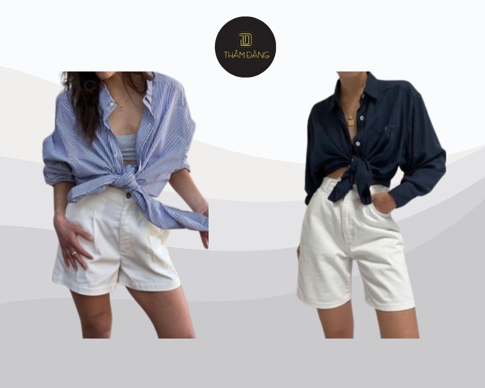 mông lép chân nhỏ mặc quần gì dáng short