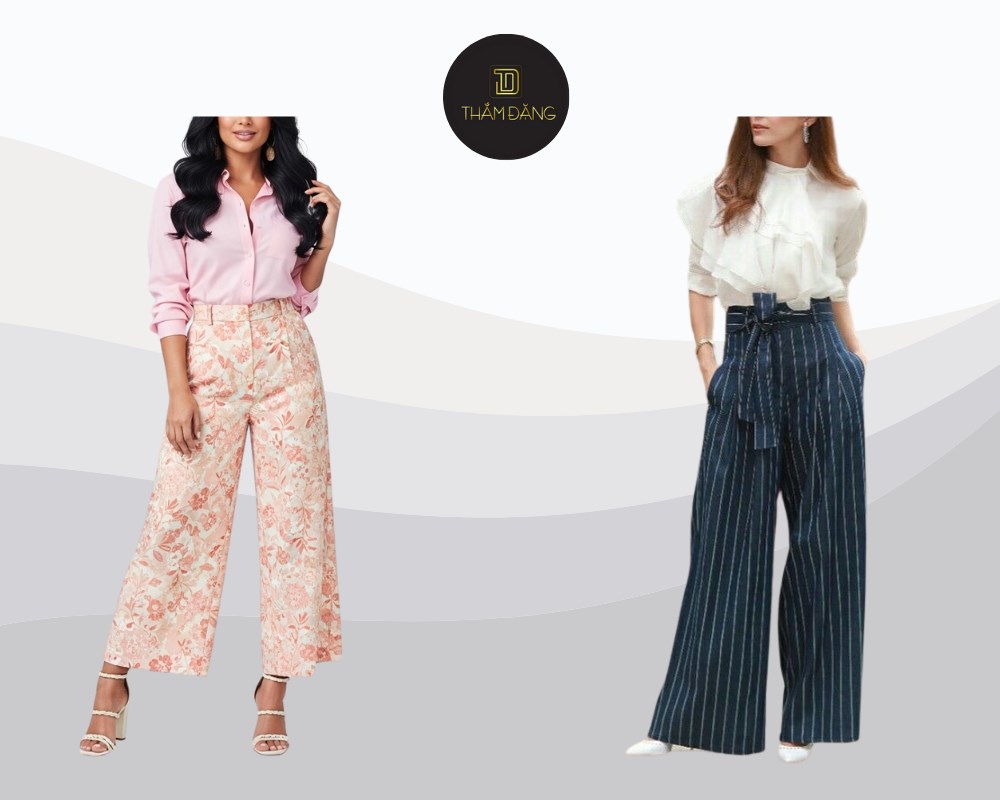 Pastel dịu dàng kết hợp họa tiết nổi bật tạo nên phong cách thanh lịch cá tính.