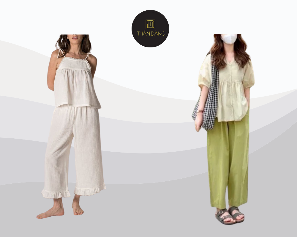 Phong cách baby doll culottes sang trọng nữ tính cho mùa xuân hè.