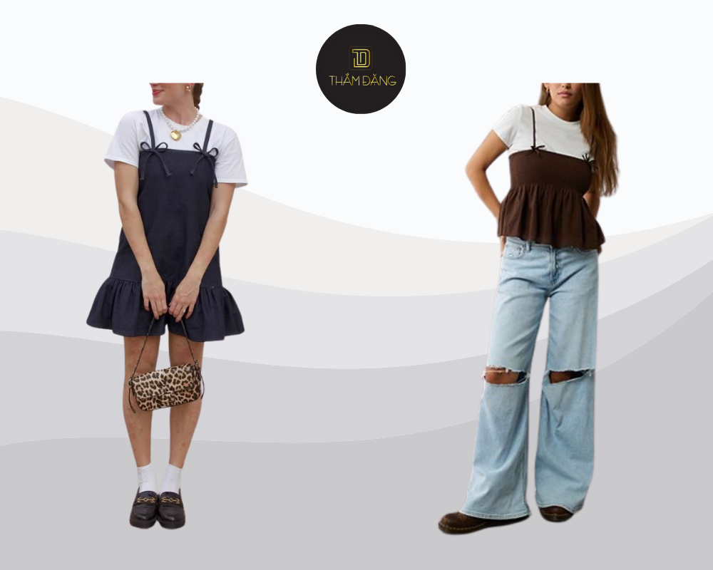 Layer áo trắng trẻ trung tự tin cho ngày thu năng động.