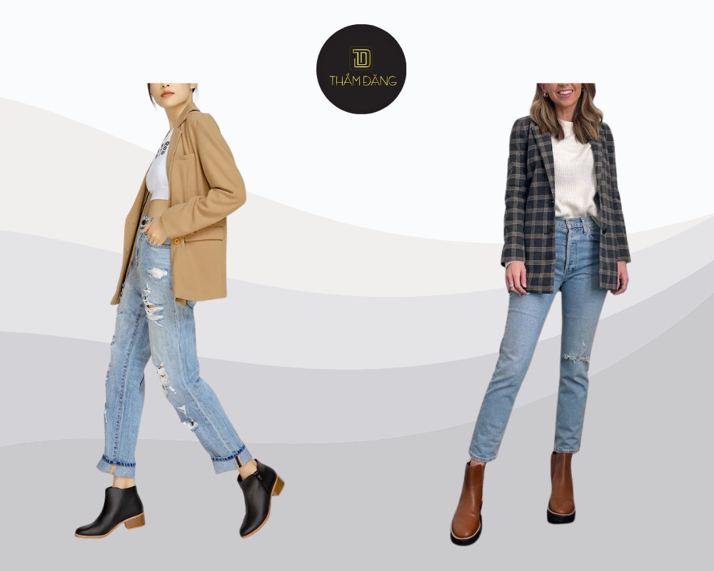 phối đồ với boot cổ ngắn cá tính