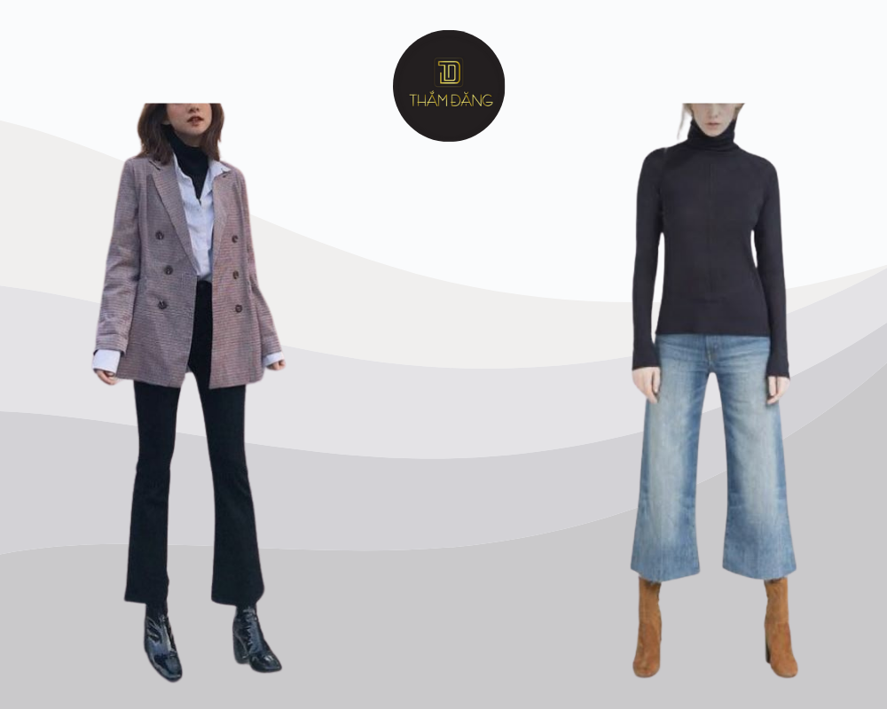 phối đồ với boot cổ ngắn retro