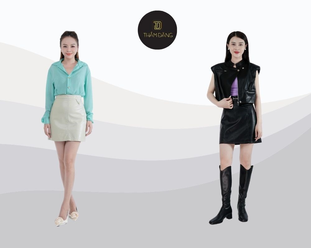 Đổi mới phong cách với sáu kiểu chân váy da đa dạng và cuốn hút