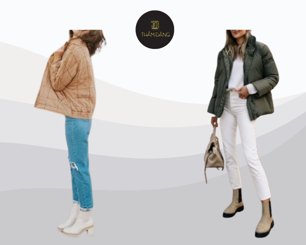 Phong cách boot cổ thấp cùng quần baggy năng động và cực thời thượng.