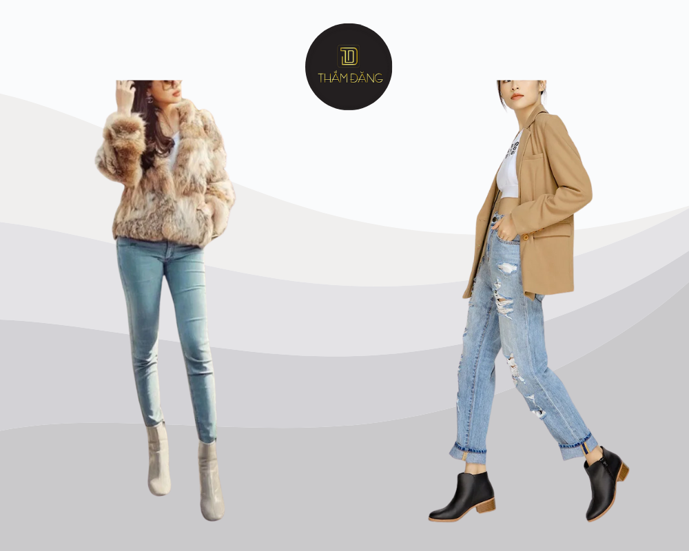 Cân đối hoàn hảo cùng boot cổ thấp và skinny jeans cho nàng hiện đại năng động