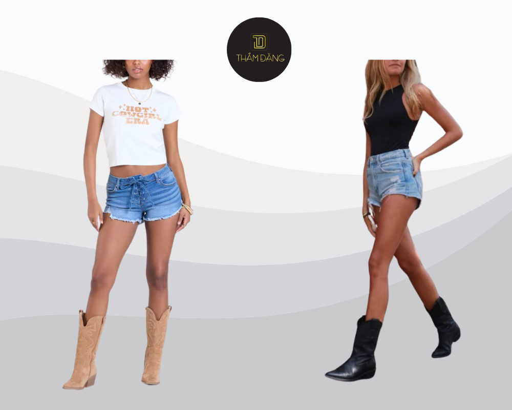 Boot cổ thấp mix short cực xinh cho những ngày năng động và trẻ trung