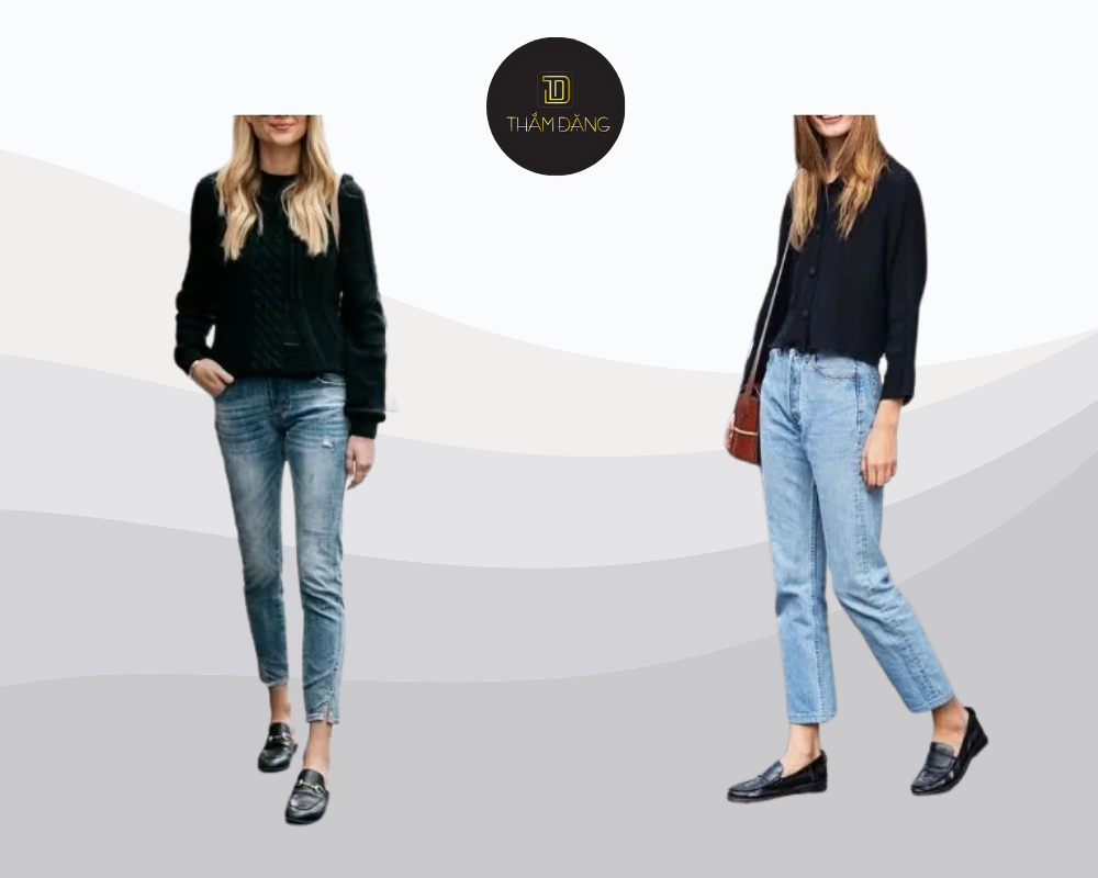 phối đồ với giày loafer nữ nâng tầm phong cách