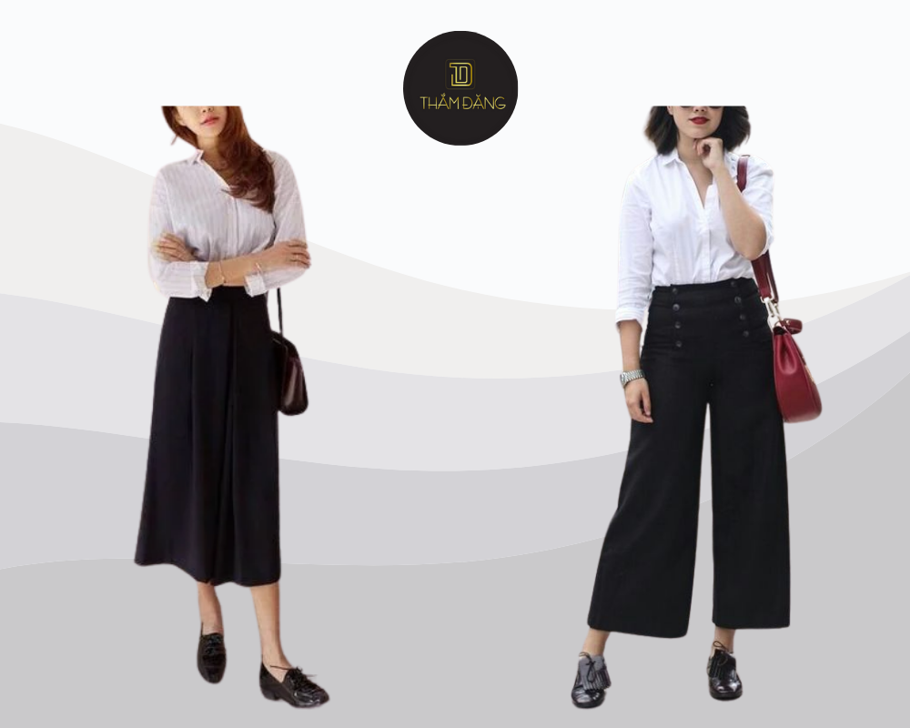 phối đồ với giày oxford nữ hiện đại