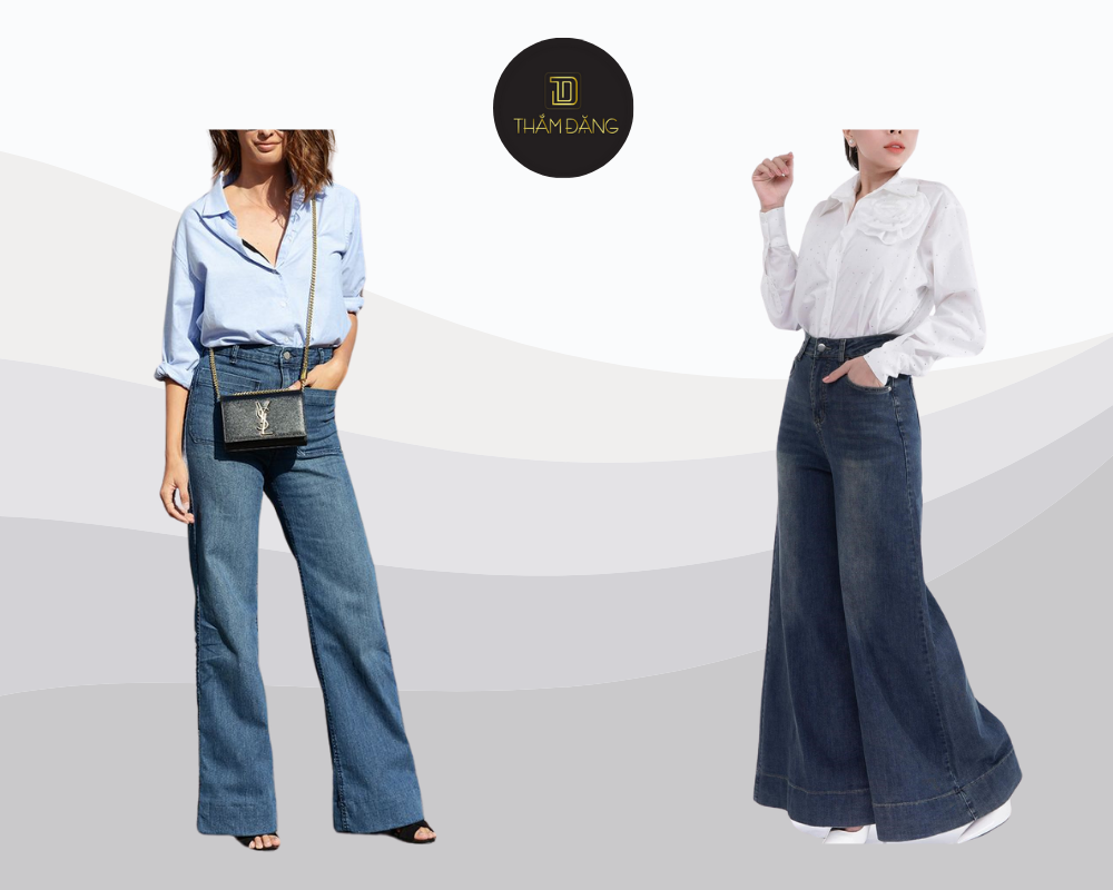 phối đồ với quần jean công sở