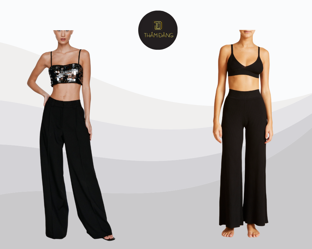 Bralette phối quần ống rộng cho vẻ ngoài cá tính quyến rũ và đầy hiện đại.